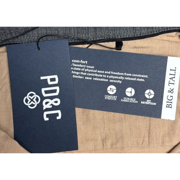 PDC Shirt Mens Size 2X Big & Tall Short Sleeve Collared Front Pockets Button Up - Picture 8 of 9